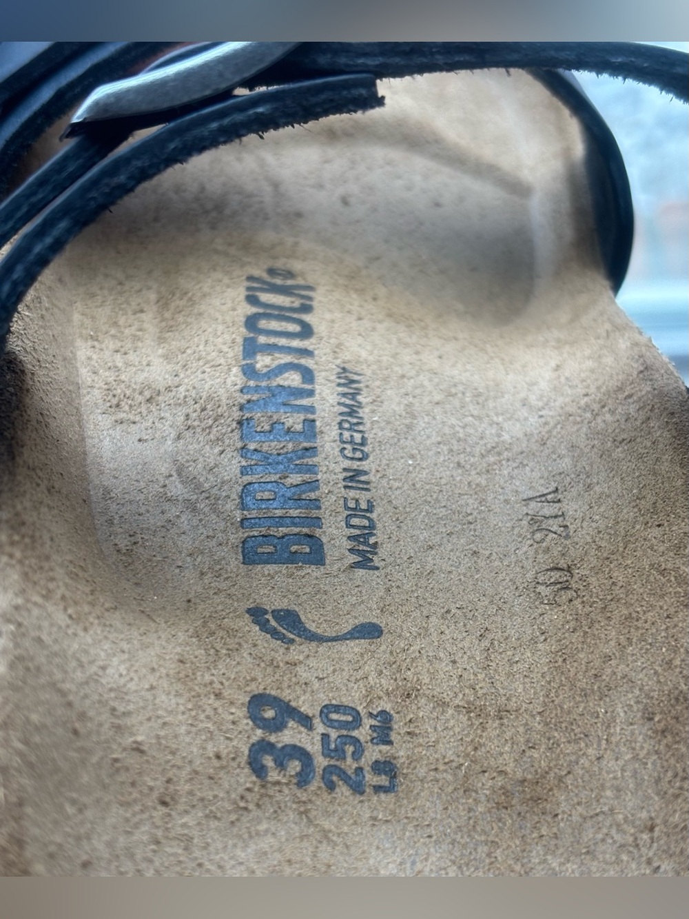 Birkenstock 💅 Sierra Black Oiled Leather Sandals Slides Black Size 9 9.5 40 - Picture 5 of 5